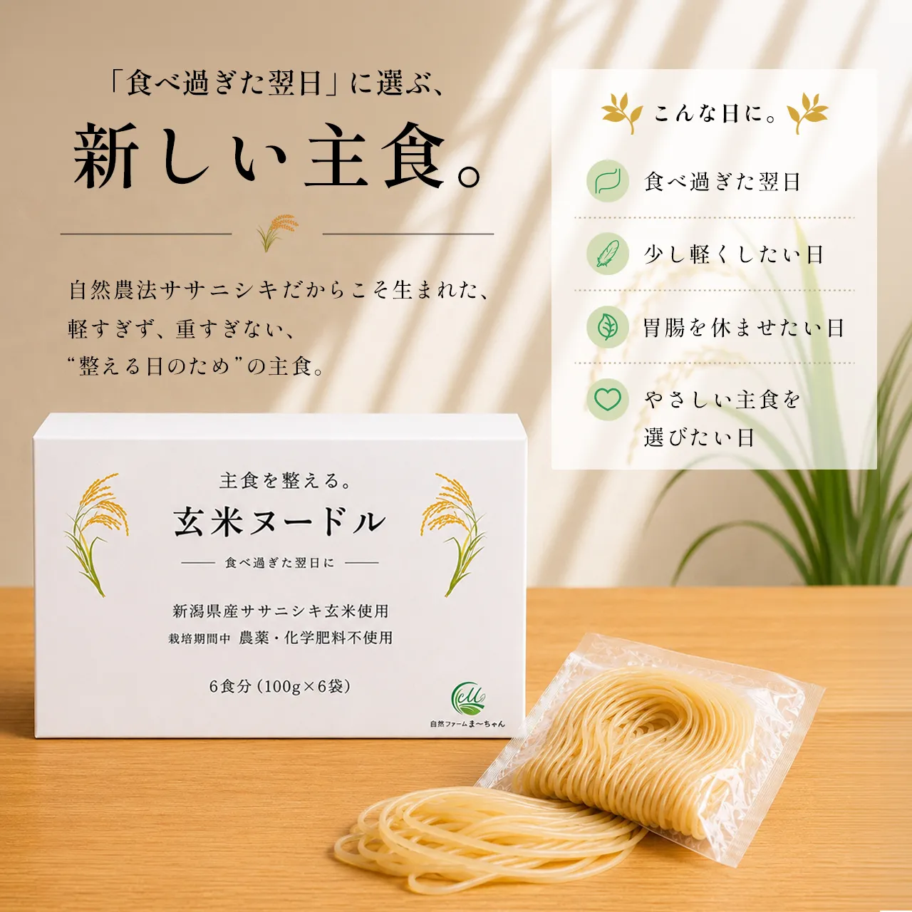 玄米ヌードル  6食分 - 画像 (3)