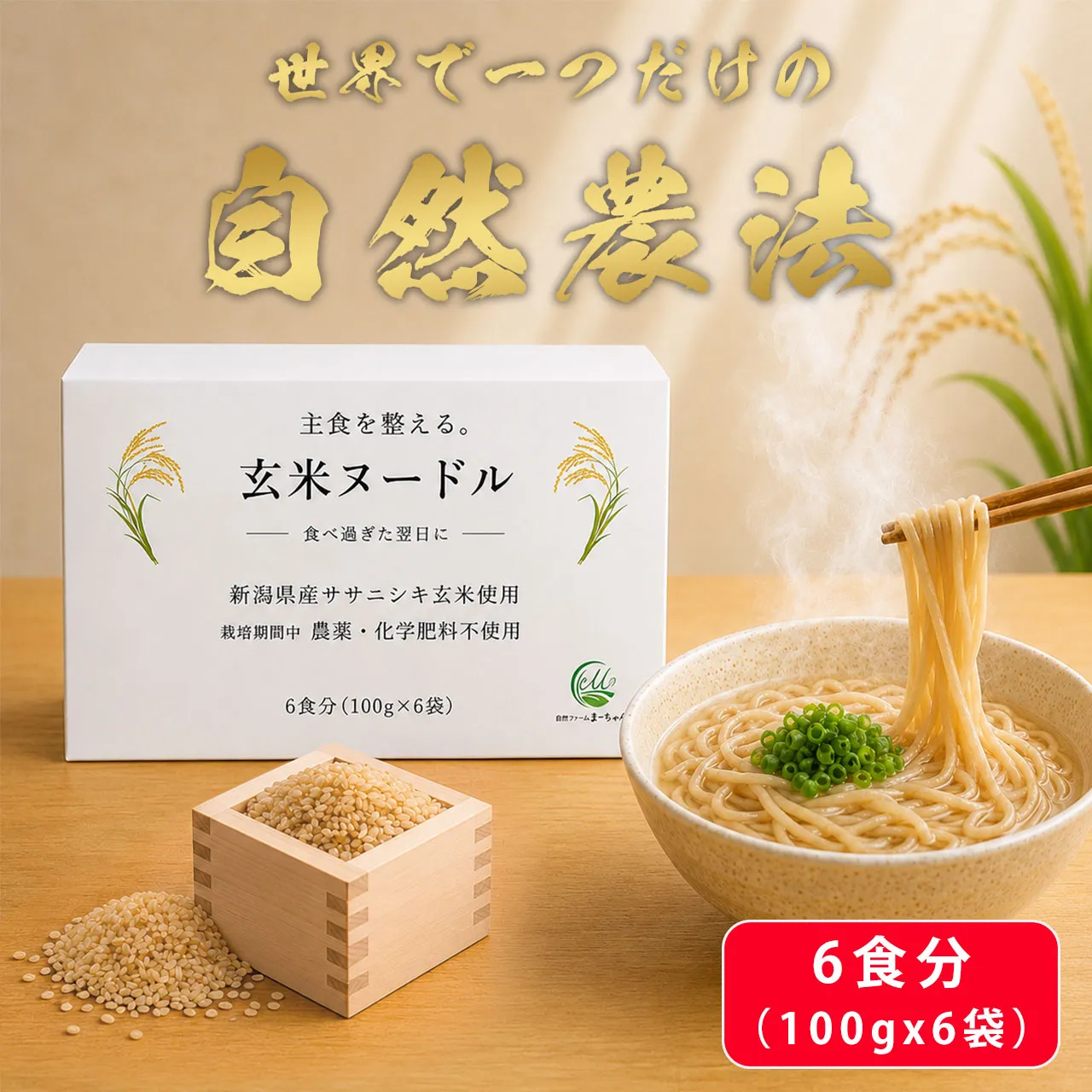 玄米ヌードル  6食分